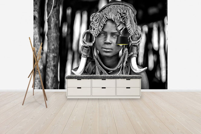 PHOTOWALL / Mursi, black and white (e40912)
