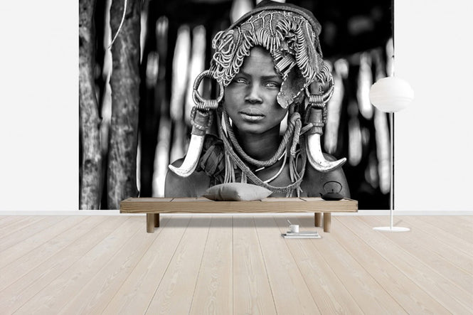 PHOTOWALL / Mursi, black and white (e40912)