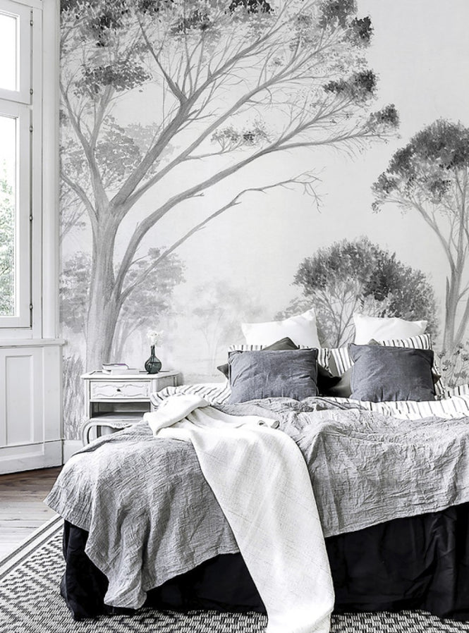 PHOTOWALL / Trees White (e50018)