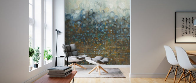 PHOTOWALL / Blue and Bronze Dots (e50047)