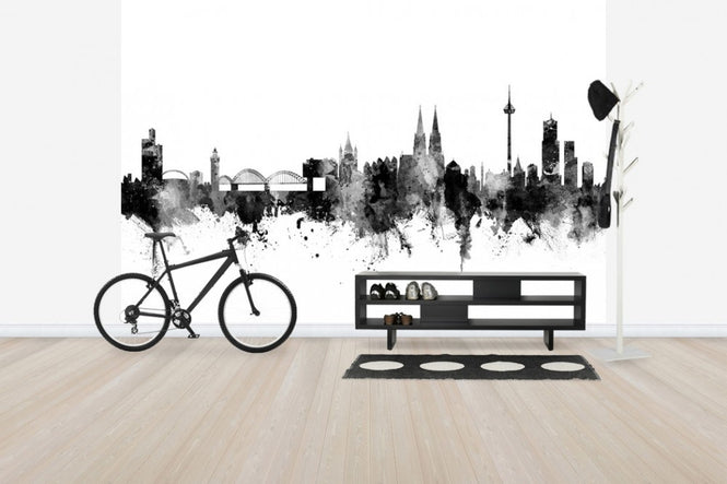 PHOTOWALL / Cologne Skyline Black (e50127)