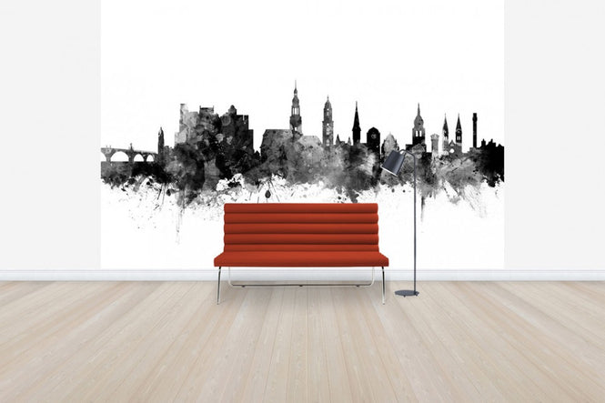 PHOTOWALL / Heidelberg Skyline Black (e50148)