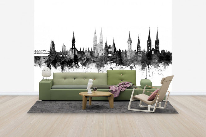 PHOTOWALL / Lubeck Skyline Black (e50155)