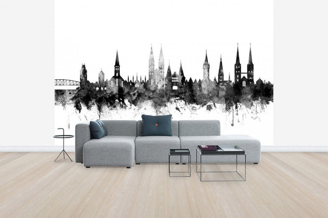 PHOTOWALL / Lubeck Skyline Black (e50155)