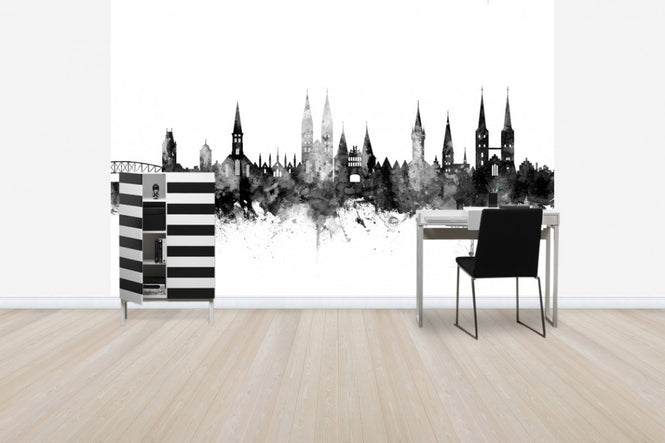 PHOTOWALL / Lubeck Skyline Black (e50155)