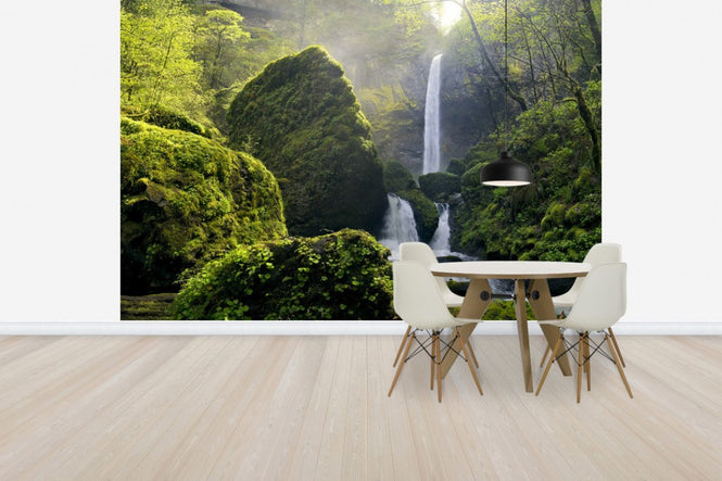 PHOTOWALL / Sunlight over Elowah Falls, Columbia River Gorge (e31132)