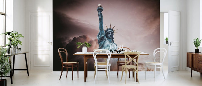 PHOTOWALL / Statue of Liberty in Clouds (e310698)