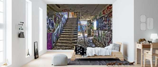 PHOTOWALL / Abandoned Building Staircase (e310796)