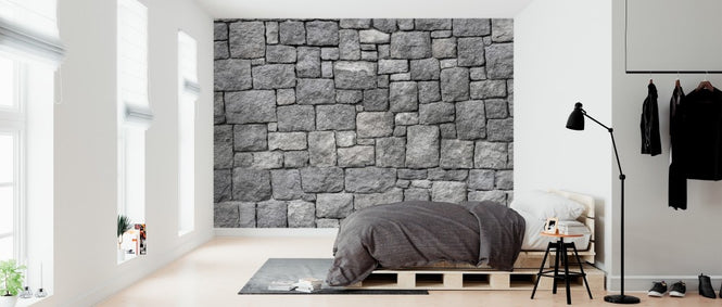 PHOTOWALL / Old Gray Stone Wall (e310812)