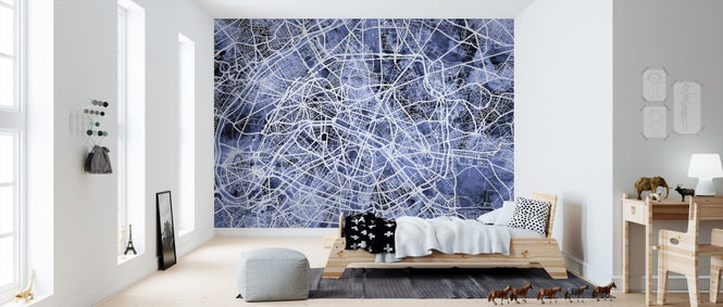 PHOTOWALL / Paris France City Street Map (e311397)