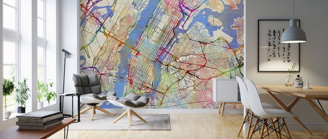 PHOTOWALL / New York City Street Map (e311421)