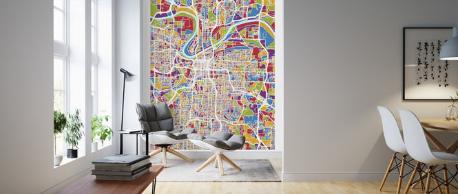 PHOTOWALL / Kansas City Missouri City Map (e311555)