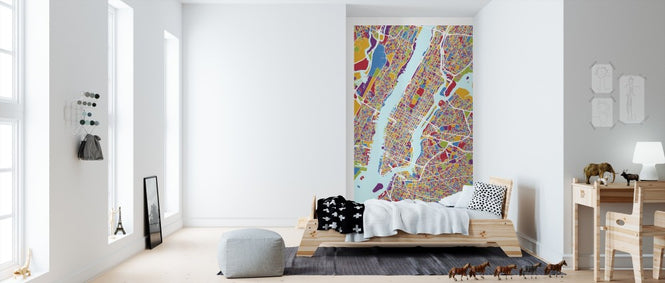 PHOTOWALL / New York City Street Map (e311556)