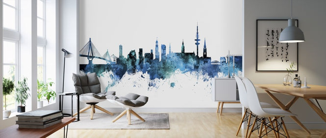 PHOTOWALL / Hamburg Germany Skyline (e311604)