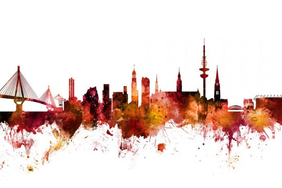 PHOTOWALL / Hamburg Germany Skyline (e311838)