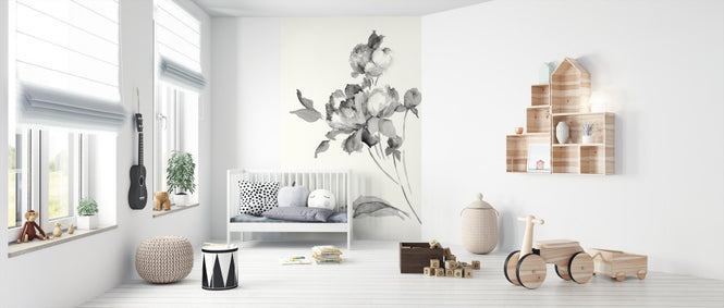 PHOTOWALL / Peony Blossoms Gray (e312279)