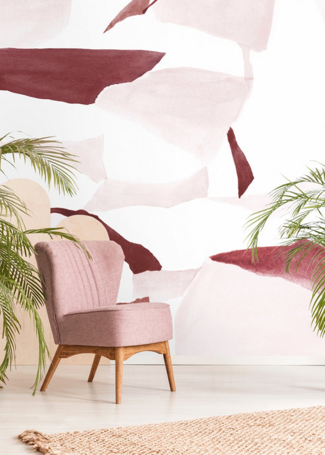 PHOTOWALL / Fractal Burgundy and Pink (e312702)