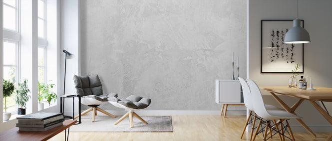 PHOTOWALL / Light Gray Colored Weathered Wall (e312904)