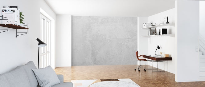 PHOTOWALL / Light Gray Colored Weathered Wall (e312904)