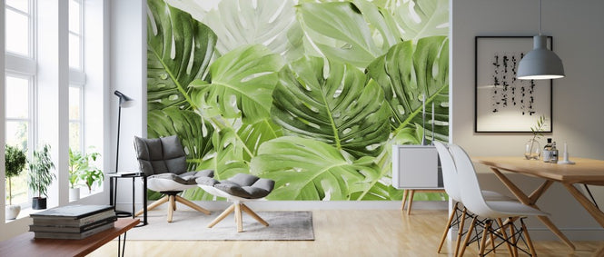 PHOTOWALL / Green Leaves Monstera (e313223)