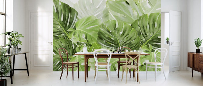 PHOTOWALL / Green Leaves Monstera (e313223)