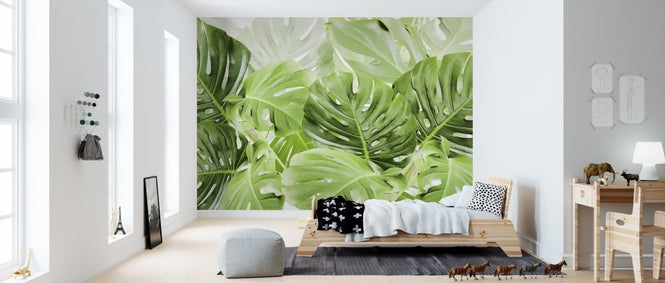 PHOTOWALL / Green Leaves Monstera (e313223)