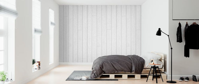 PHOTOWALL / White Vintage Planks (e315790)
