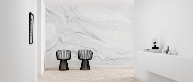PHOTOWALL / Suminagashi Marbling - Shiro (e315559)