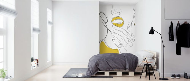 PHOTOWALL / Bold Mustard Lip (e316717)