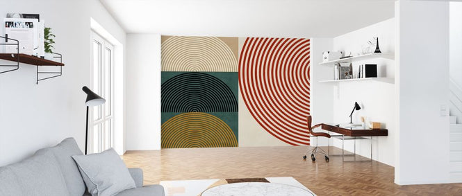 PHOTOWALL / Circles Mid Century XII (e316820)