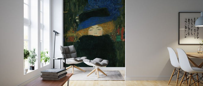 PHOTOWALL / Lady with Hat and Feather Boa - Gustav Klimt (e317007)