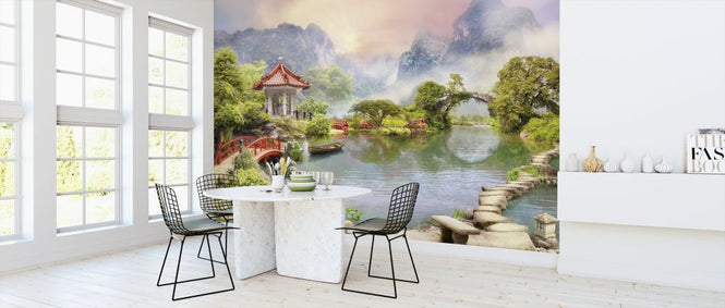 PHOTOWALL / Tempel in Misty Mountains (e317725)