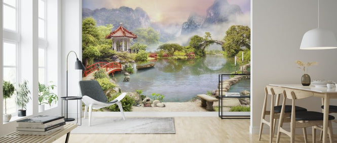 PHOTOWALL / Tempel in Misty Mountains (e317725)