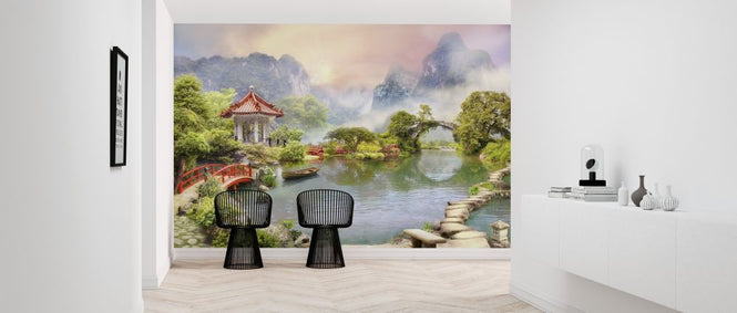 PHOTOWALL / Tempel in Misty Mountains (e317725)