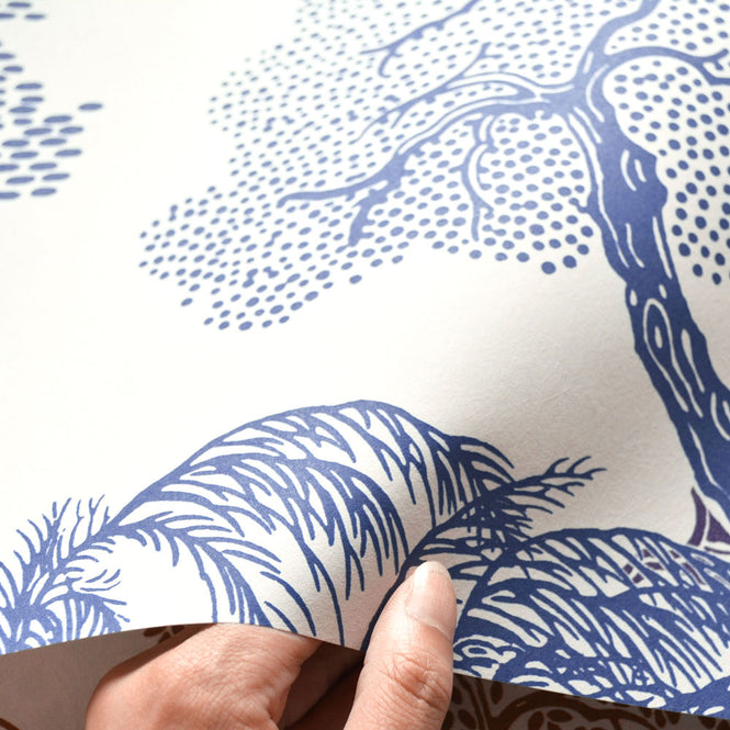 Isidore Leroy / Heritage Jardin D'asie Blanc et bleu 6240506