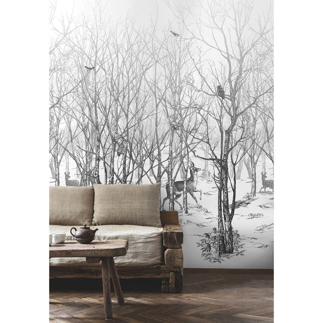 Isidore Leroy / NATURELS / FORET ENCHANTEE Gris 6241604 【Aセット(3パネル)】