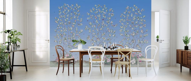 PHOTOWALL / Birds on a Tree - Azure (e318416)