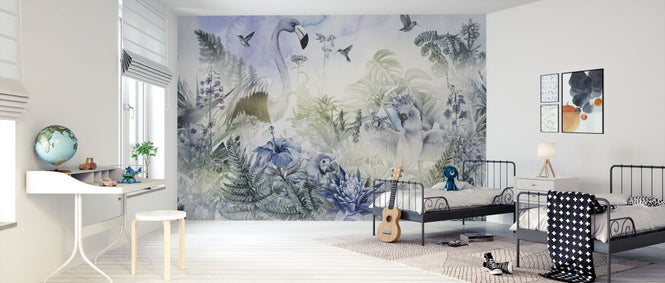 PHOTOWALL / Giant Flamingo - Sapphire (e318423)