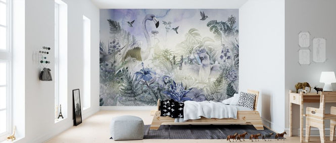PHOTOWALL / Giant Flamingo - Sapphire (e318423)