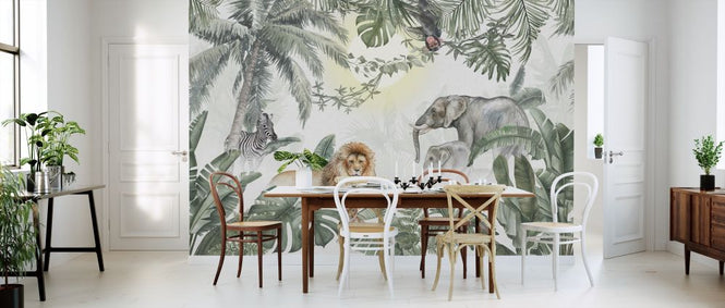 PHOTOWALL / Jungle Animals - Olive (e318427)