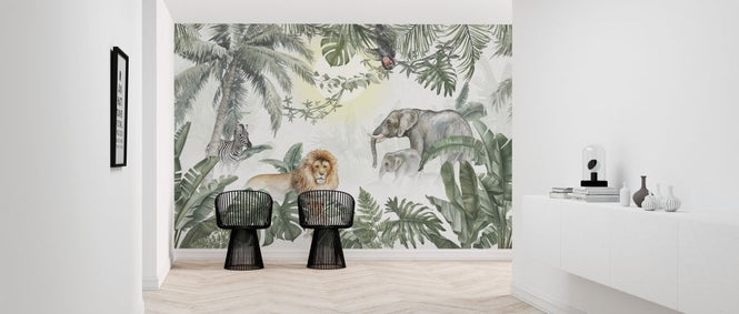 PHOTOWALL / Jungle Animals - Olive (e318427)