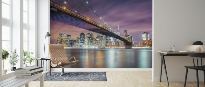 PHOTOWALL / Brooklyn Bridge at Night (e317592)