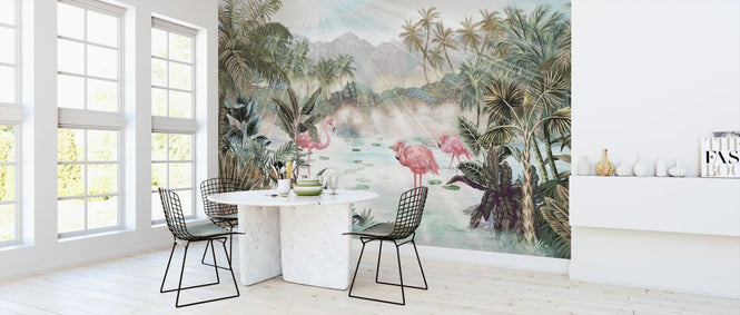 PHOTOWALL / Flamingo Essay - Emerald (e318653)