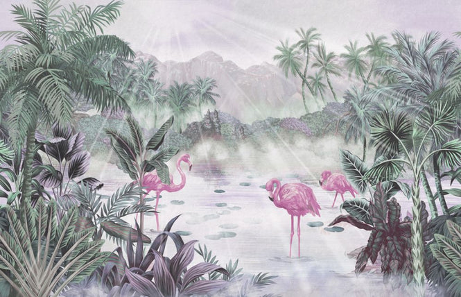 PHOTOWALL / Flamingo Essay - Rose (e318655)