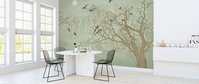 PHOTOWALL / Birds Home - Emerald (e318720)