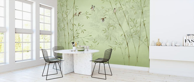 PHOTOWALL / Bamboo Birds -Emerald (e318725)