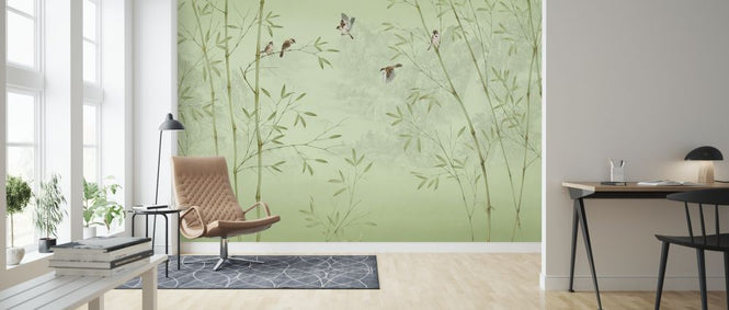 PHOTOWALL / Bamboo Birds -Emerald (e318725)