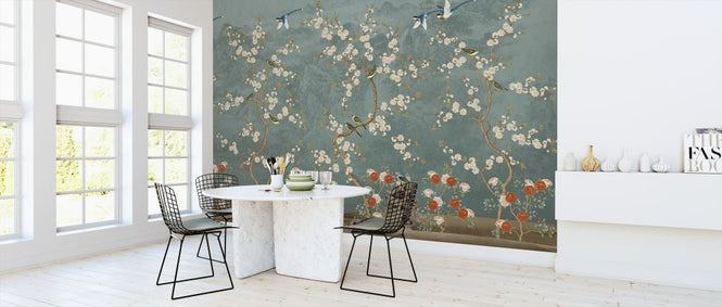 PHOTOWALL / Chinoiserie Garden - Blue (e318749)