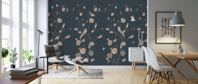 PHOTOWALL / Floraison Chinoiserie - Dark (e318842)