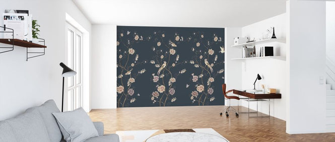 PHOTOWALL / Floraison Chinoiserie - Dark (e318842)